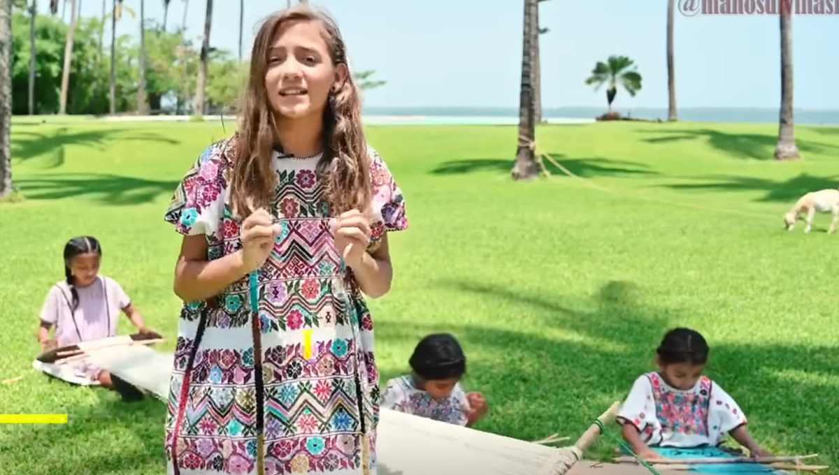 Sobrina de Palazuelos causa polémica por usar niñas artesanas como accesorios para su video