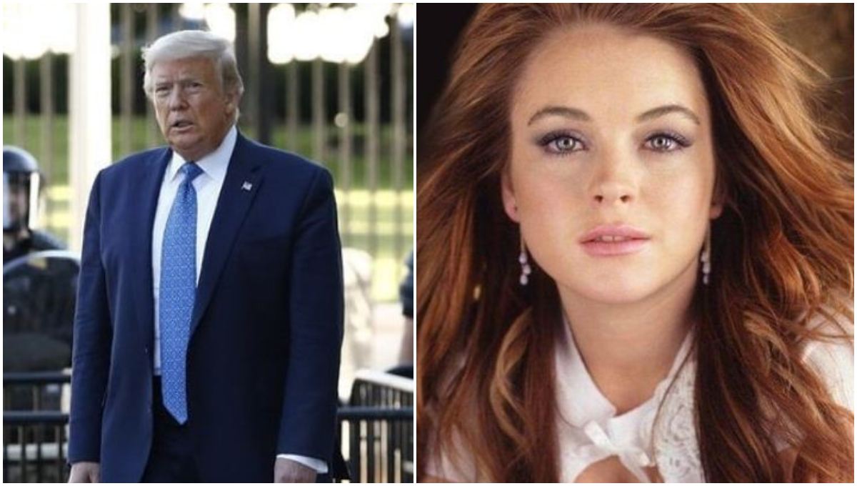 Filtran audio en el que Trump habló inapropiadamente de Lyndsay Lohan