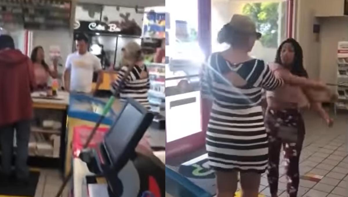 “Vuelve a tu país”: Mujer de EU discrimina a latina y ella responde con cachetada (Video)