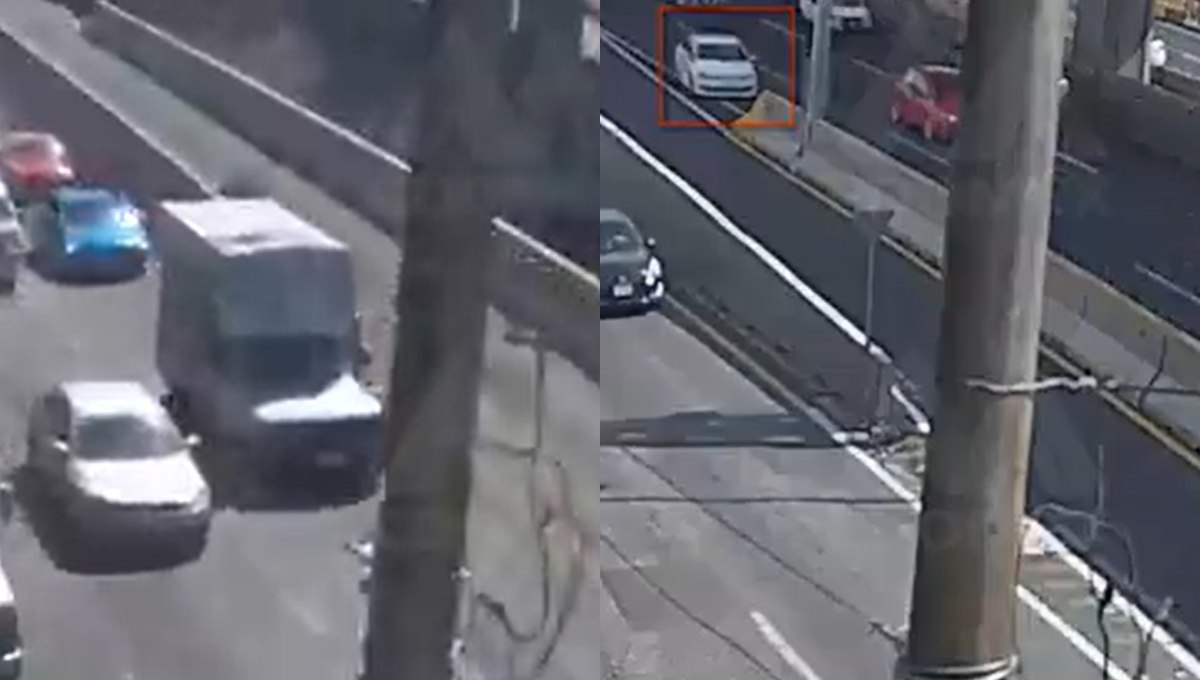 ¿Que pasa ahí? Por tercera vez, un auto vuelca en la misma zona (Video)