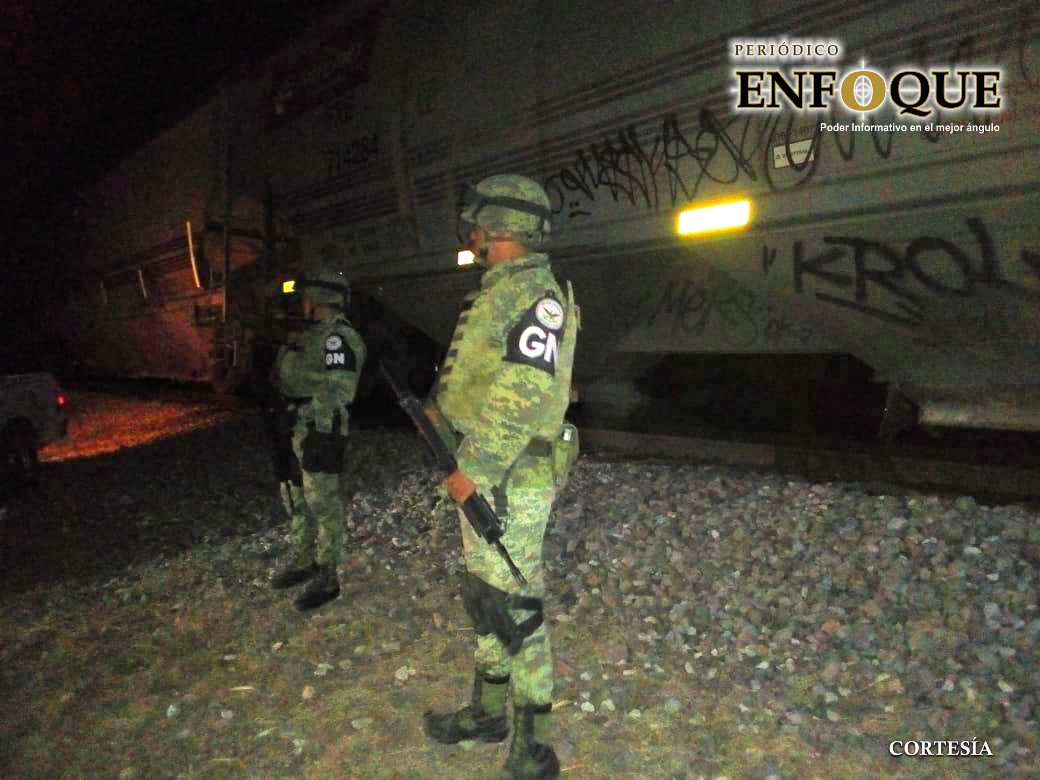 Frustra GN atraco al tren en Huamantla 