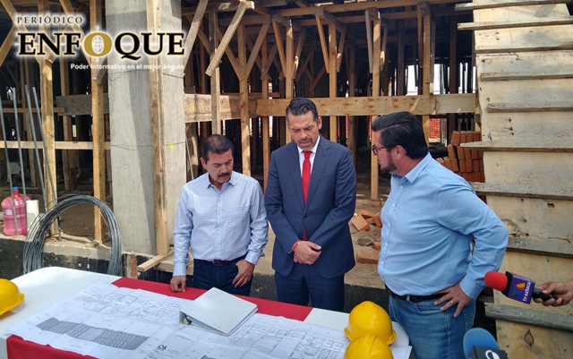 Lleva avance del 25% construcción de Ciudad Judicial en San Pedro Cholula 