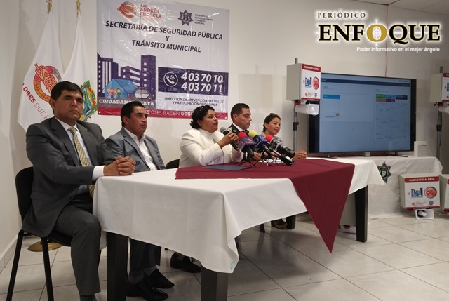 Presenta Karina Pérez app para reportar emergencias en San Andrés Cholula 