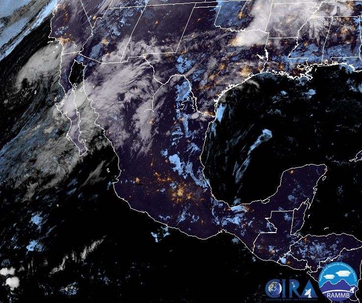 Frente frío 44 causará lluvias fuertes en el norte del país