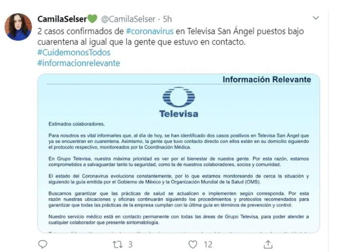 comunicado televisa