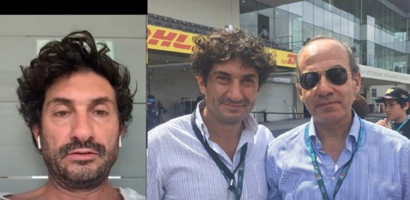 Denuncian foto de sujeto alarmista con Calderón y crean el #LordNeumonia