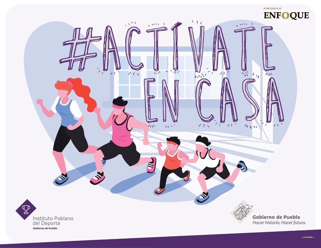 'Actívate en Casa', la campaña para que los poblanos hagan ejercicio en casa 