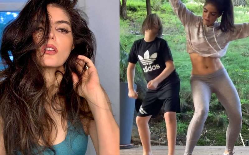 Ana Bárbara baila con su hijo en TikTok ; caída se hace viral