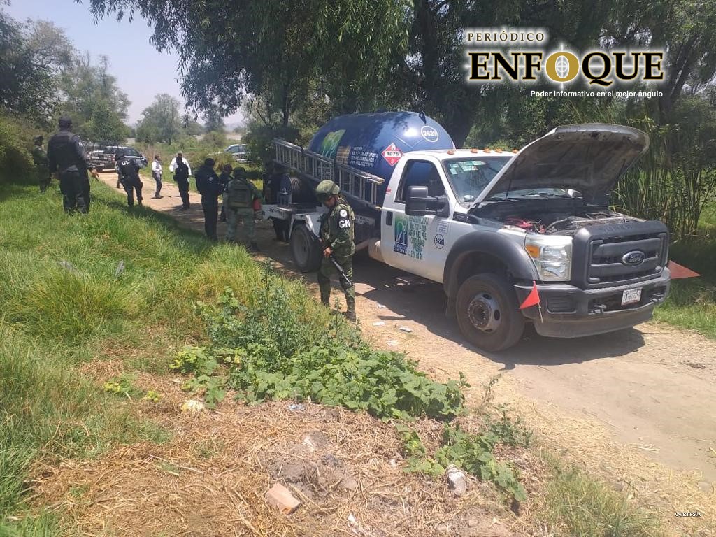 Recupera GN pipa de gas LP en Teacalco  