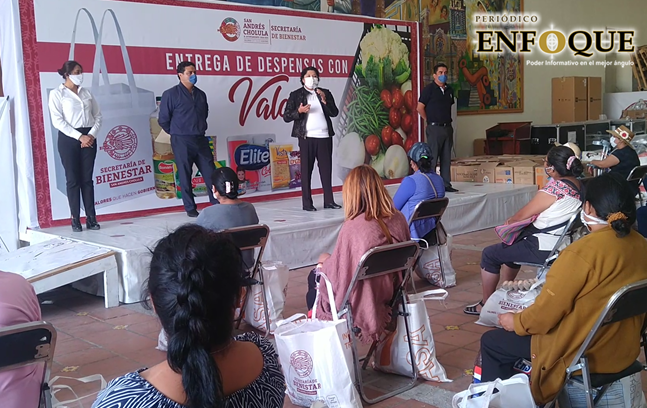 Entrega de despensas no es herramienta política durante la pandemia: Karina Pérez Popoca 