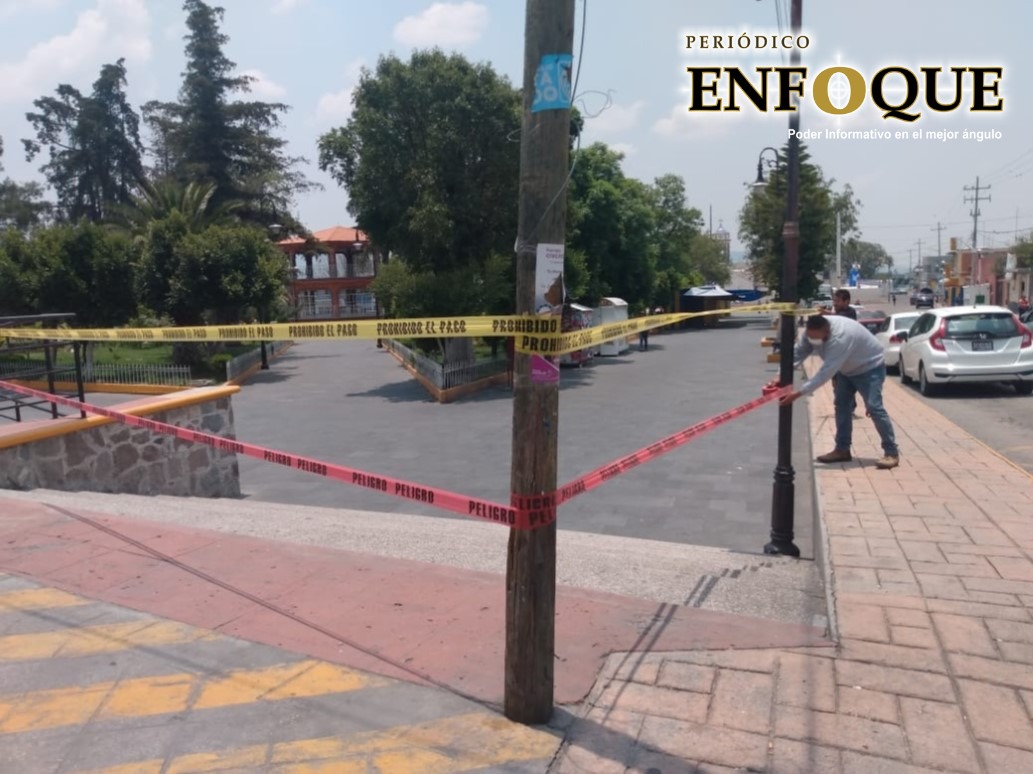 Clausuran temporalmente parques y espacios deportivos en Acajete