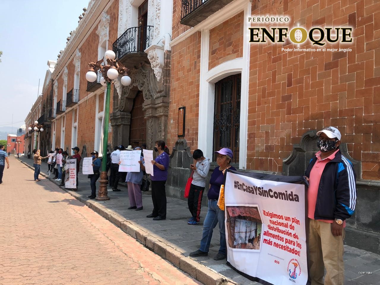 Exigen antorchistas respuesta a petición de apoyo por contingencia  