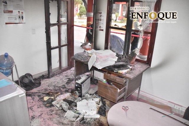 destrozos oficina alcaldia coronango 28 05 2020