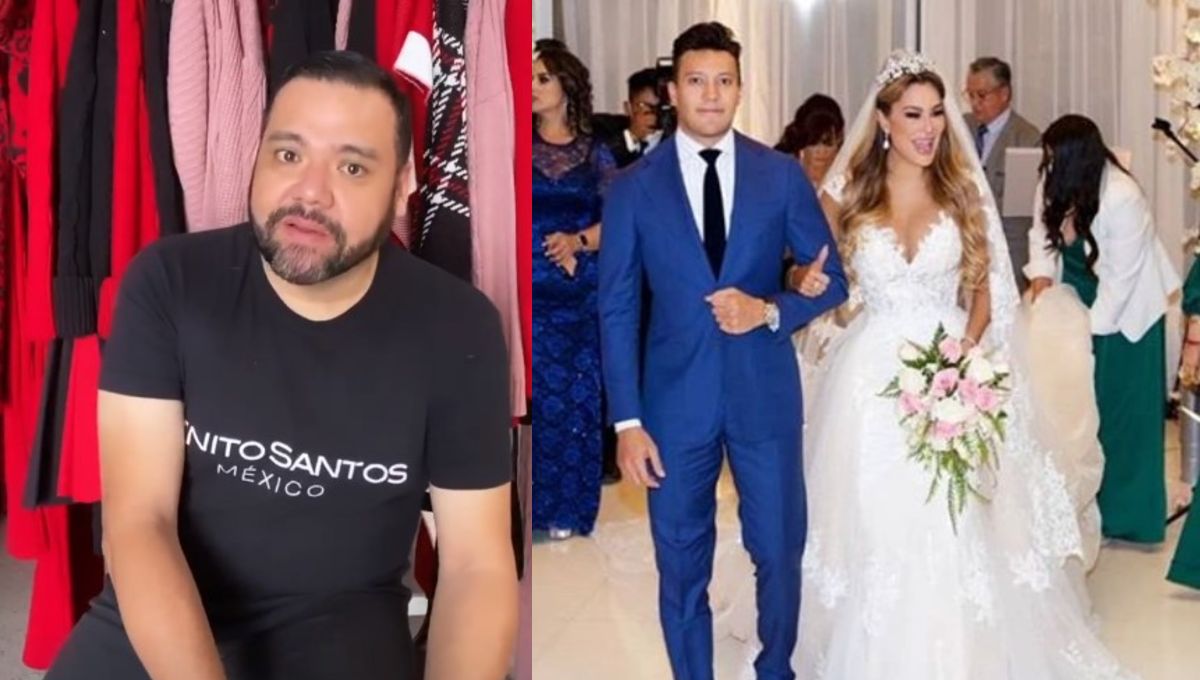 Tras polémica, Benito Santos rompe el silencio y aclara el tema del vestido de novia de Ninel Conde