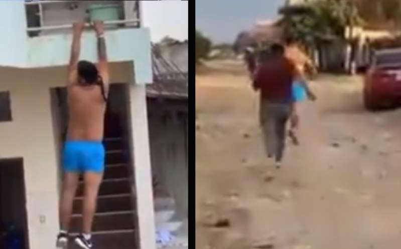 Hombre 'descubre infidelidad' e inicia persecución contra el amante; video se hace viral