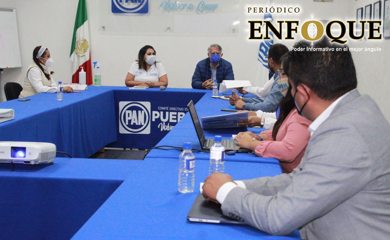 El PAN Puebla entabló una reunión con su Comité Directivo. 