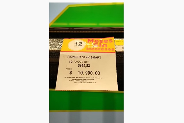 Más del Buen Fin: cliente pide le respeten precio de pantalla en 10.99 pesos