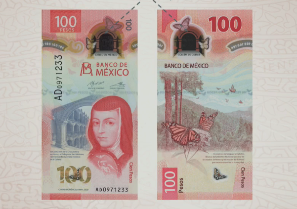 Este es el nuevo billete de 100 pesos: sale Nezahualcóyotl, entra Sor Juana Inés de la Cruz