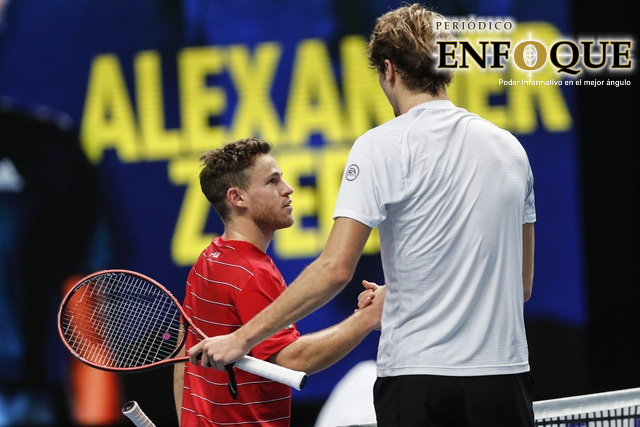 El alemán Zverev se impone a Diego Schwartzman en la Copa de Mestros.  