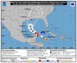 Huracán 'Delta' alcanza la categoría 4; emiten alerta roja en 7 municipios de Quintana Roo