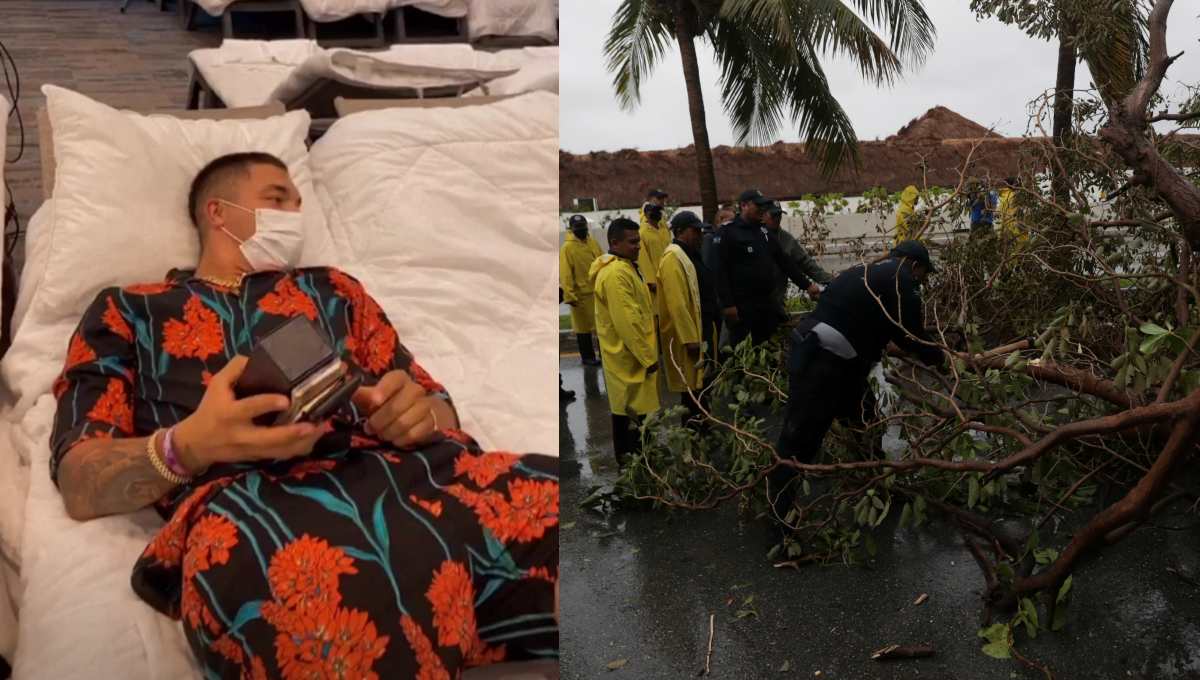 Famosos que estaban en Cancún durante el paso de Delta