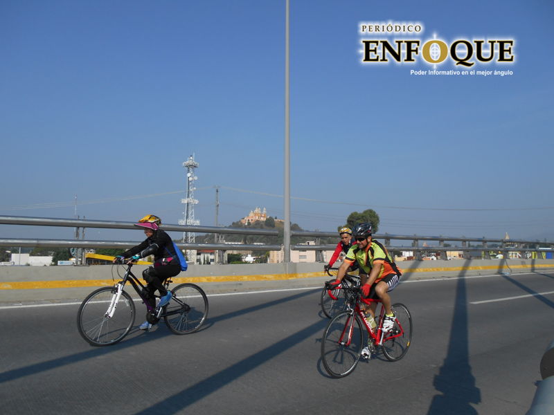 Buscan con proyecto 2030 proteger a ciclistas y peatones en polígono de Pueblo Mágico de Cholula 