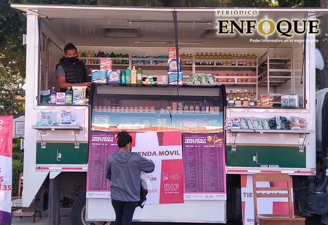 Ponen en marcha "tienda móvil de abasto rural" en San Pedro Cholula