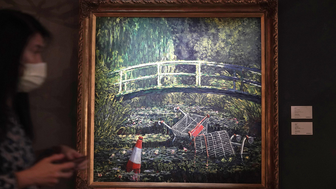 'Show me the Monet' de Banksy se subasta por casi 10 millones de dólares