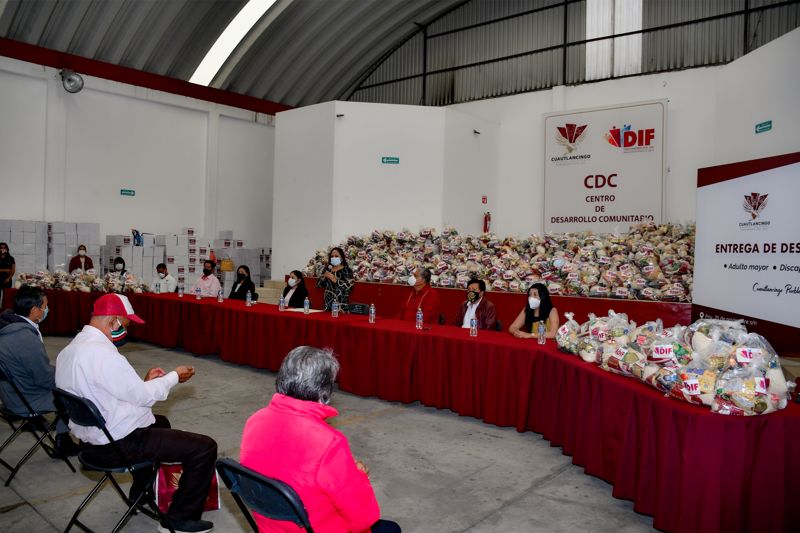 Ayuntamiento de Cuautlancingo realiza la Tercera Entrega de Despensas Internas, en beneficio de Mil 800 personas.
