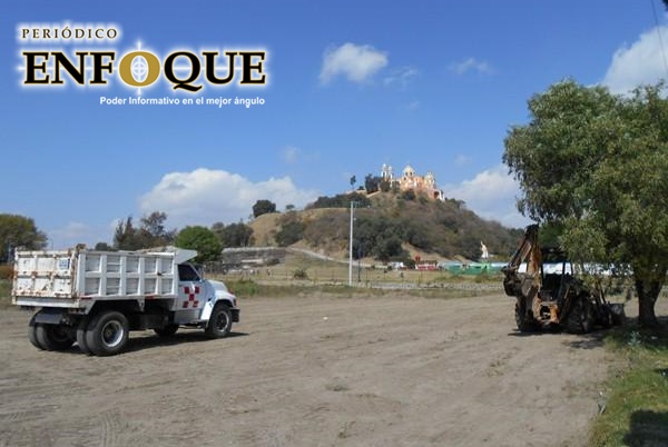 Devuelven terrenos aledaños a la Gran Pirámide de Cholula a San Pedro y San Andrés Cholula