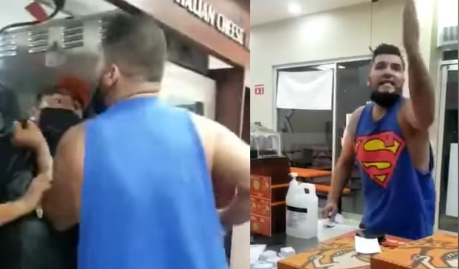#LordPizza: Insulta y golpea a personal tras negarse a venderle pizza (Video)