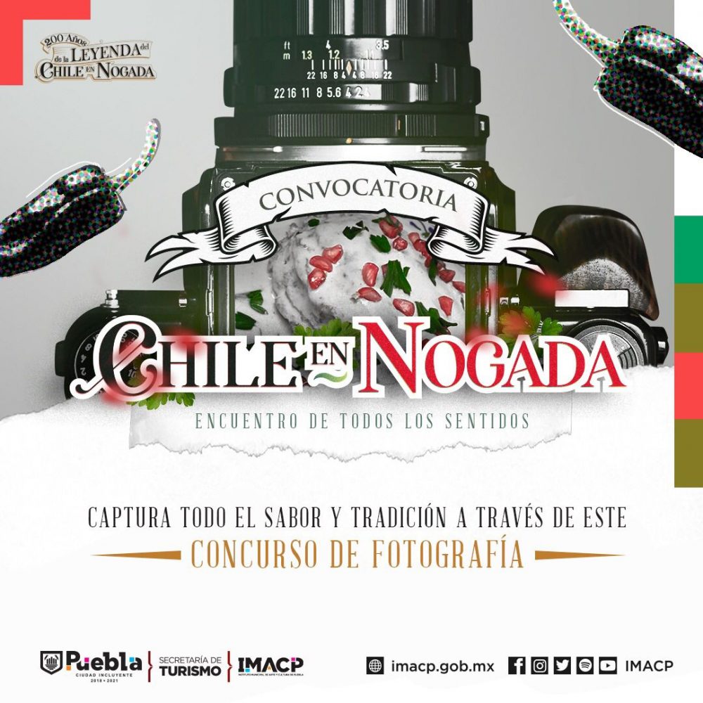 IMACP invita a participar en concurso de fotografía “El Chile en Nogada. Encuentro de todos los sentidos”