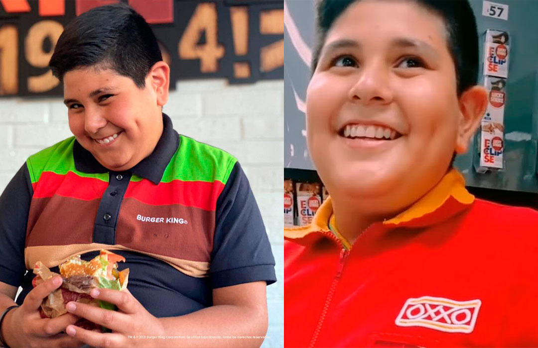 Niño del Oxxo es contratado por Burger King para hacer anuncios