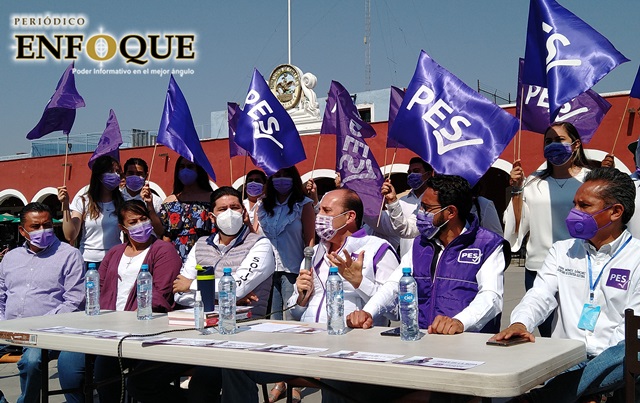 Busca PES ser cuarta fuerza política en Puebla para estas elecciones: Fernando Manzanilla