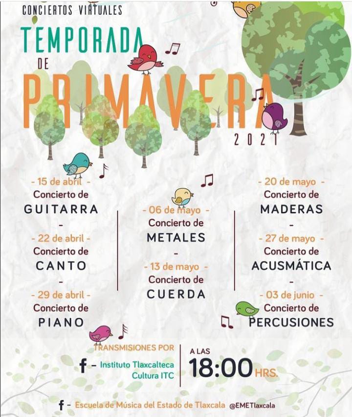 Presenta ITC temporada de conciertos virtuales primavera 2021