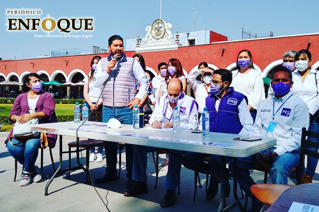 Arremete el PES contra Arriaga "la 4T aún no llega a San Pedro Cholula", dice