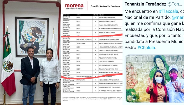 Ventila Morena planilla de Julio Lorenzini en San Pedro Cholula; desmiente a Tonantzin Fernández