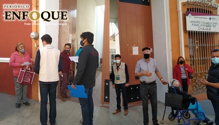 Inicia segunda aplicación de dosis antiCovid-19 en Cholula con confusión entre la ciudadanía