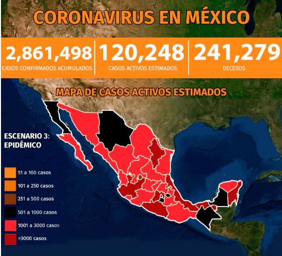 Covid mapa