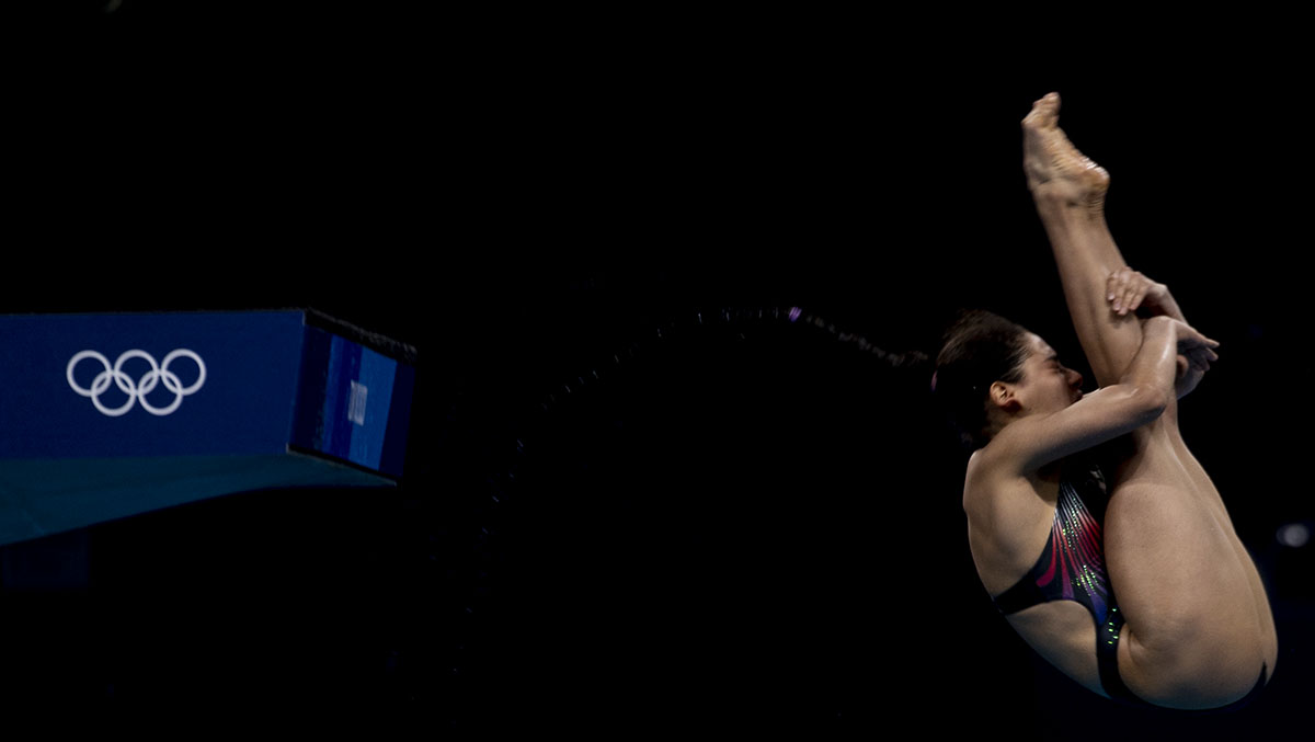 Gabriela Agúndez obtuvo el cuarto lugar en la final de clavados 