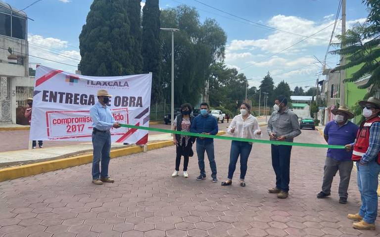 En Tlaxcala inauguran la rehabilitación de calles de Loma Bonita