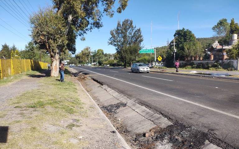 Se levanta el bloqueo de la carretera en Panotla.