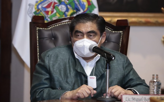 Barbosa pide nuevamente al gobierno federal más vacunas para Puebla