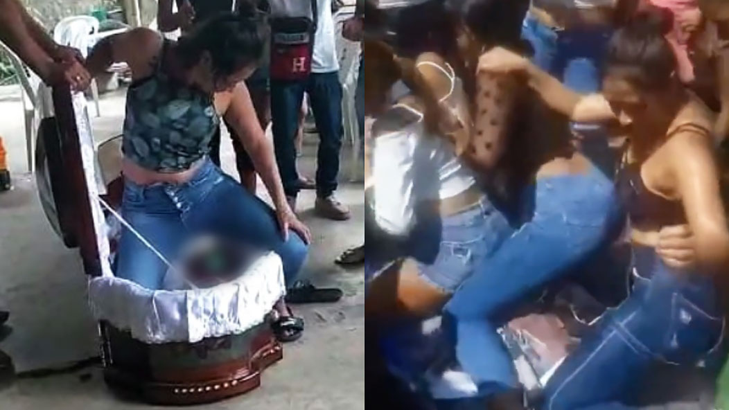 Con perreo sobre su ataúd amigas despiden a su difunto (VIDEO)