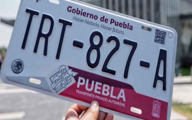 Canje de placas en Puebla está abierto para quien lo requiera