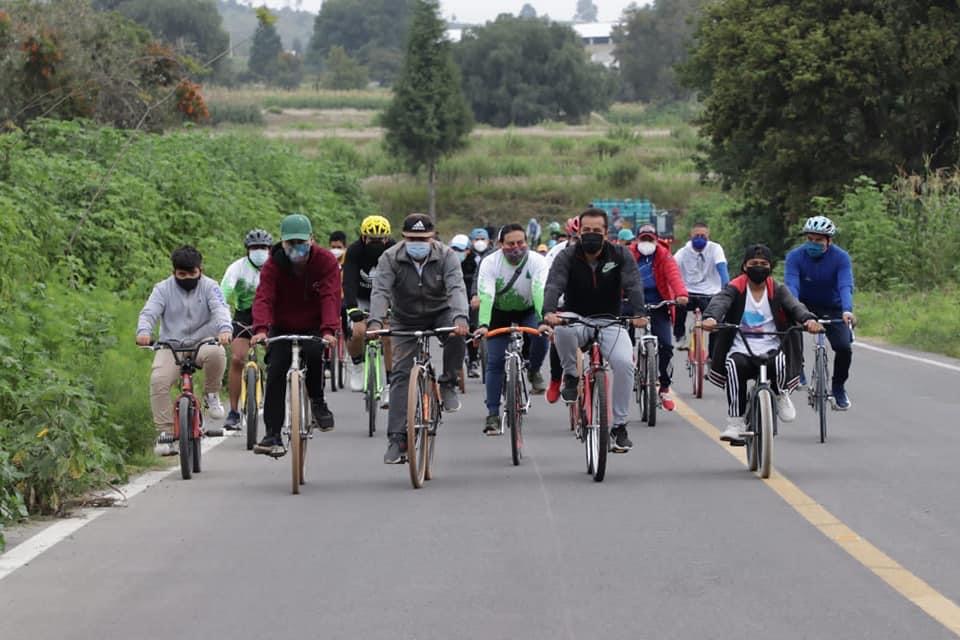 “Todo un éxito la rodada ciclista cero contaminación de Nueva Alianza Tlaxcala”