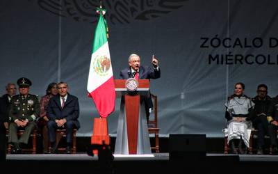 Mensaje de AMLO en el Zócalo