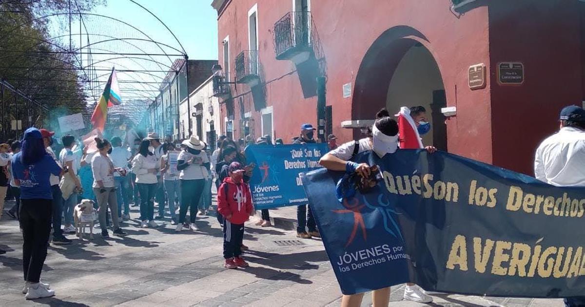 Organización Tlaxcalteca realizó la caravana por los derechos humanos en la capital