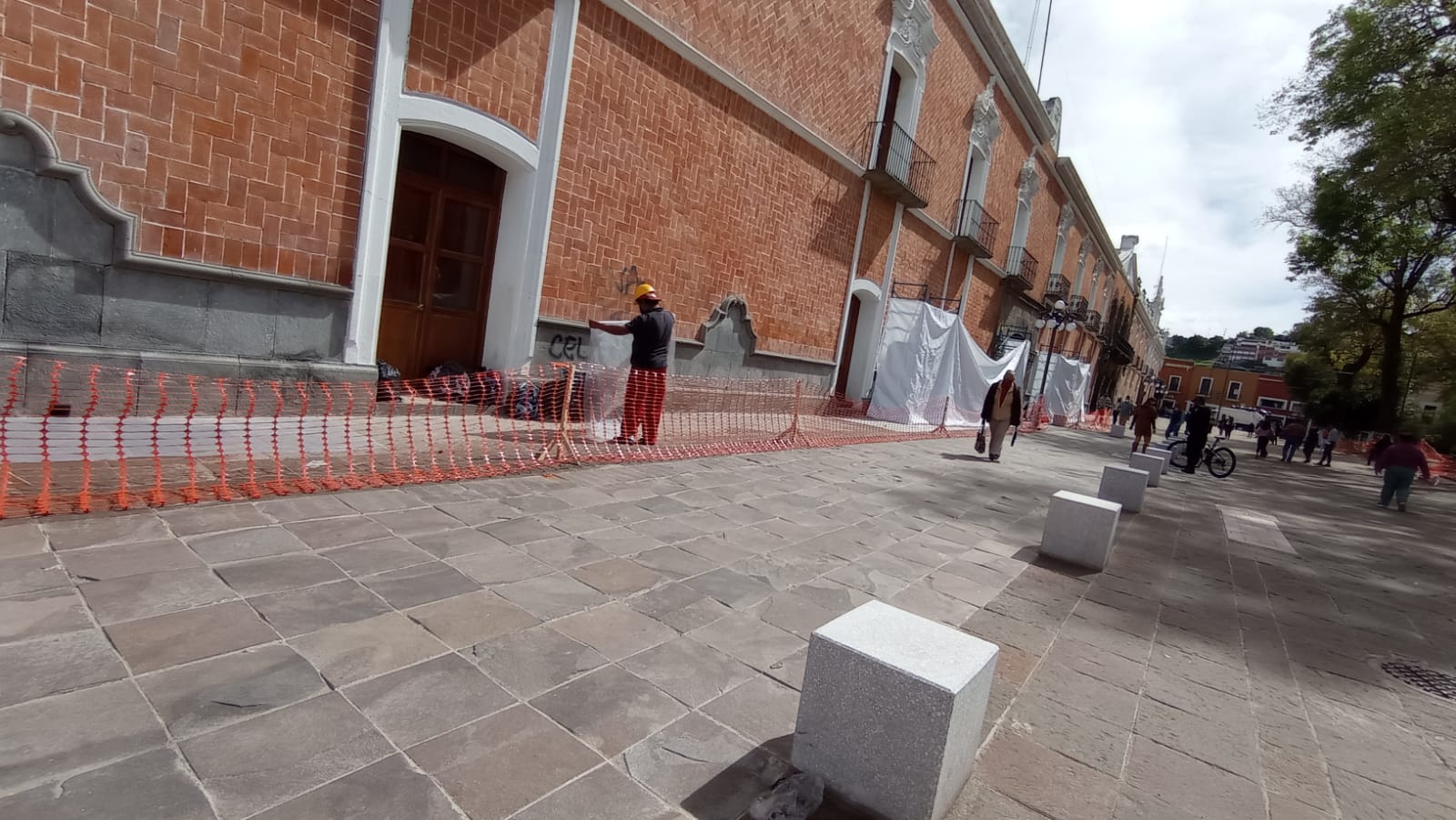 Avanzan trabajos de restauración del Palacio de Gobierno