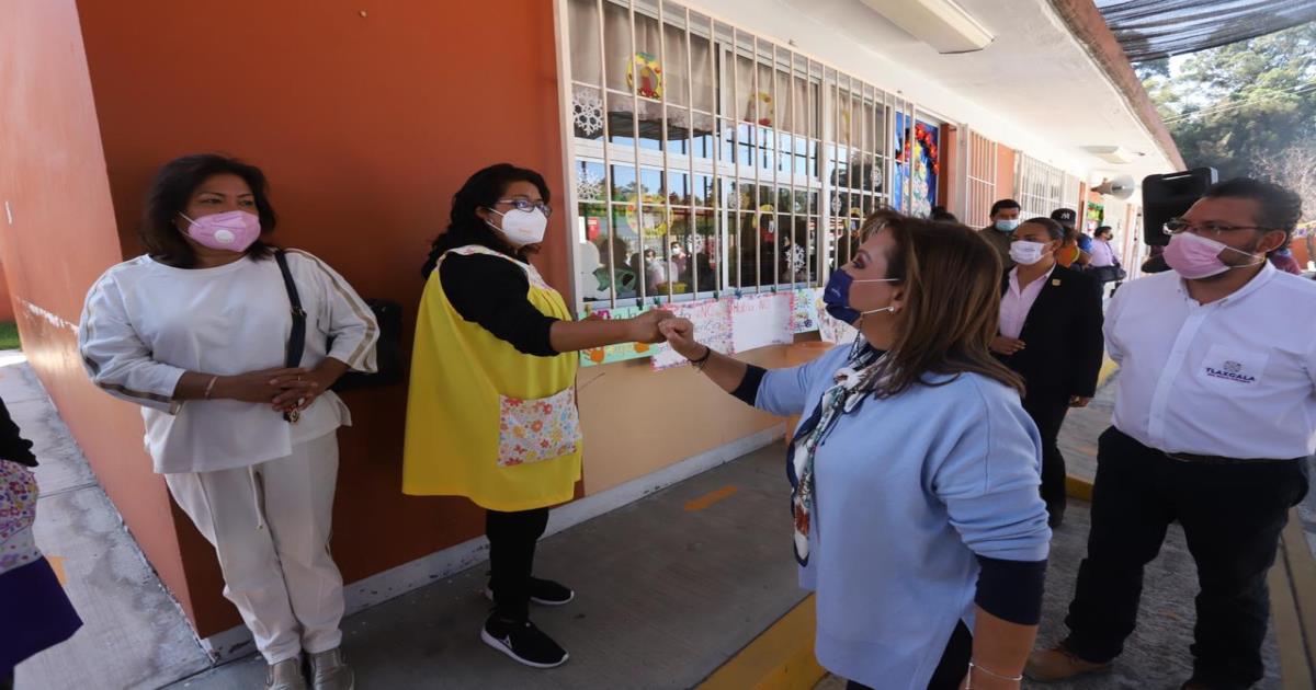 Gobernadora Lorena Cuéllar constató avances en la rehabilitación de escuelas